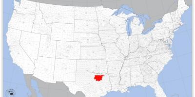 Даллас на карте США