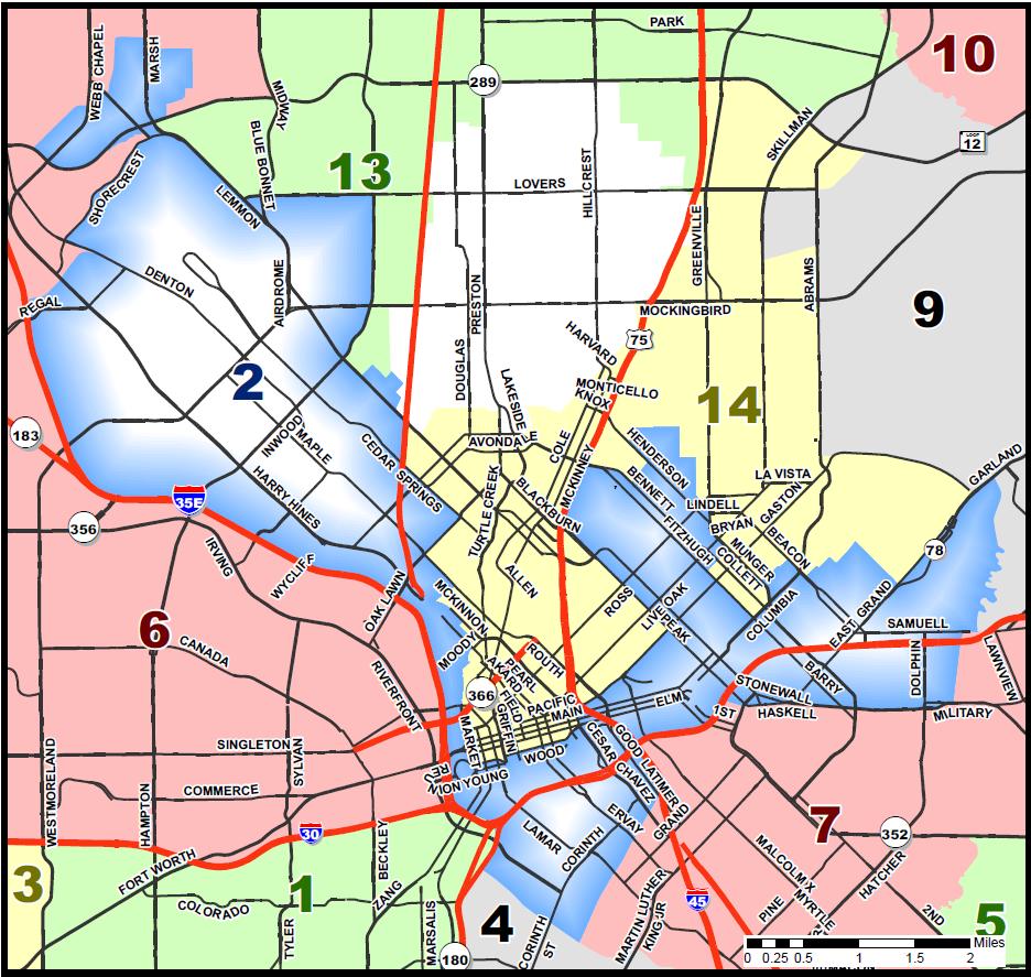 Даллас город карта - 83 фото