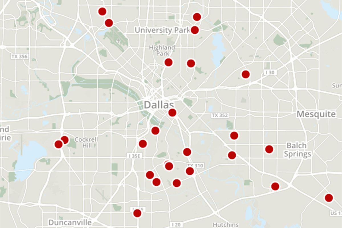 Даллас город карта - 83 фото