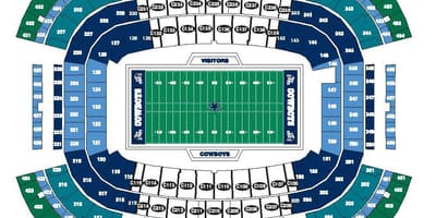 Стадион cowboys карте