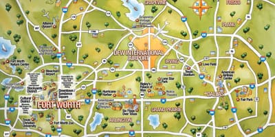 Город Даллас карте