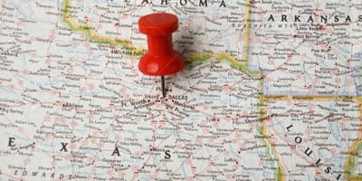Даллас на карте